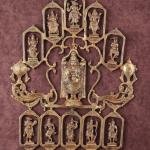 Pure Brass Dashavatar Wall Hanging with Tirupati Balaji 20"x21.5" | Vishnu's 10 Avatars | Divine Blessings & Prosperity | Intricate Carvings | Spiritual Decor